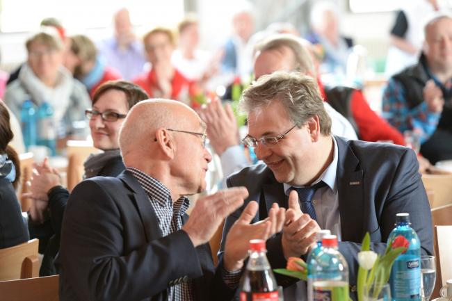 Heinz Drenseck mit Uwe Hildebrandt