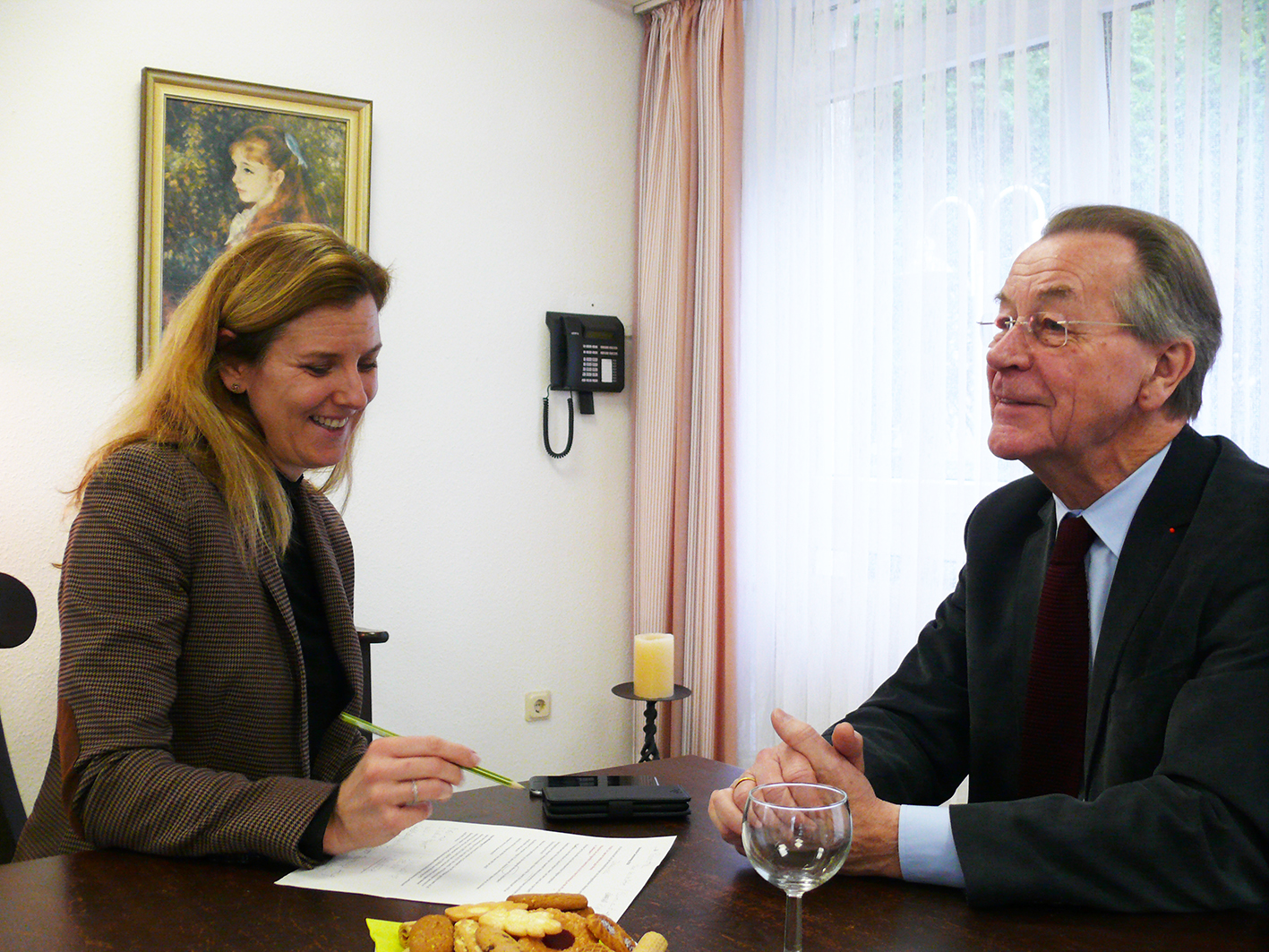 Franz Müntefering im Gespräch mit Katrin Mormann