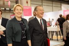 Bundesgesundheitsministerin Dr. Franziska Giffey und Franz Müntefering, Foto: BAGSO/Görgen